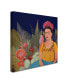 Фото #2 товара Sylvie Demers 'Frida A Casa Azul Revisitated' Canvas Art - 14" x 14" x 2"