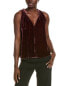 Фото #1 товара Velvet By Graham & Spencer Prima Silk-Blend Top Women's