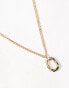 Фото #2 товара SVNX long gold chain necklace with gold pendant