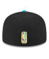Фото #4 товара Men's Black, Turquoise Golden State Warriors Arcade Scheme 59FIFTY Fitted Hat