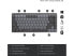 Logitech MX Mechanical Mini Wireless Illuminated Keyboard, Clicky Switches, Back