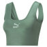Фото #1 товара Puma T7 Shiny Cropped Top Womens Size S Athletic Casual 53571225