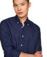 Фото #3 товара Men's Pigment-Dyed Button-Down Long Sleeve Shirt