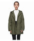 ფოტო #2 პროდუქტის Women's Water-Resistant Hooded Anorak Rain Jacket Trench Coat