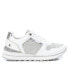 Women's Casual Sneakers By White With Silver Accent