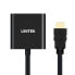 Адаптер HDMI—VGA с аудио Unitek Y-6333 Чёрный