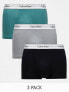 Фото #1 товара Calvin Klein modern cotton stretch trunks 3 pack in multi