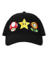 ფოტო #2 პროდუქტის Men's Brothers Power-Ups Black Traditional Adjustable Hat