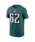 Фото #2 товара Men's Jason Kelce Midnight Green Philadelphia Eagles Player Name and Number T-shirt