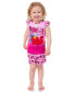 Фото #3 товара Toddler Girls BFF Elmo Abby Cadabby Sleep Pajama Sleep Set Shorts