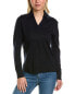 Mt By Madeleine Thompson Polo Collar Wool-Blend Sweater Women's Blue Xs
