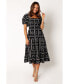 ფოტო #1 პროდუქტის Women's Soliel Puff Sleeve Midi Dress