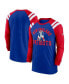 Men's Royal, Red New England Patriots Classic Arc Raglan Tri-Blend Long Sleeve T-shirt