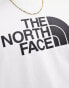 The North Face Easy graphic logo t-shirt in white Белый, 2XL - фото #4