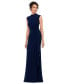 ფოტო #5 პროდუქტის Women's Ruched Draped Gown