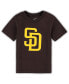 ფოტო #1 პროდუქტის Infant Boys and Girls Brown San Diego Padres Team Crew Primary Logo T-shirt