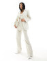 Фото #4 товара 4th & Reckless tailored cinched waist blazer co-ord in cream