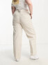 Фото #2 товара ASOS DESIGN Curve relaxed boyfriend trouser in stone