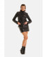 ფოტო #9 პროდუქტის Women's Leather Jacket, Nappa Black