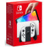 Фото #1 товара Nintendo Switch-Konsole (OLED-Modell) : Neue Version, intensive Farben, 7-Zoll-Bildschirm - mit einem weien Joy-Con