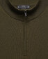 Men's 100% Merino Wool Zipper Collar Sweater