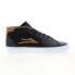 Фото #1 товара Lakai Flaco II Mid MS3220113A00 Mens Black Skate Inspired Sneakers Shoes