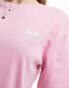 Lee box logo relaxed fit t-shirt in pink