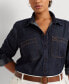 Фото #3 товара Plus Size Cotton Denim Shirt