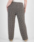 Фото #2 товара Plus Size Francesca Foulard Knit Pants, Created for Macy's