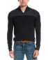 Фото #1 товара Bruno Magli Plaited Wool 1/4-Zip Sweater Men's