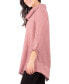 ფოტო #3 პროდუქტის Petite Cowlneck V-Hem Sweater