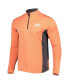 Men's Heathered Orange, Black Oklahoma State Cowboys Audible Quarter-Zip Pullover Windshirt Jacket