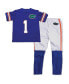 Фото #1 товара Boys and Girls Preschool Royal Blue Florida Gators Pajama Set