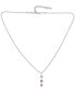 ფოტო #2 პროდუქტის Multi-Gemstone Dangle Drop Pendant Necklace (7 ct. t.w.) in Sterling Silver, 18" + 3" extender