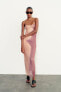 Фото #1 товара Платье из прозрачной ткани с принтом ZARA