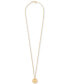 ფოტო #1 პროდუქტის Gold-Tone IP Stainless Steel 3D $kull Cable Chain 29-1/2" Pendant Necklace