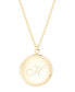 ფოტო #1 პროდუქტის 14K Gold Plated Isla Initial Long Locket Necklace