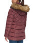 ფოტო #2 პროდუქტის Women's Bibbed Faux-Fur-Trim Hooded Puffer Coat, Created for Macy's