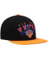 ფოტო #4 პროდუქტის Men's Black and Orange New York Knicks Gradient Wordmark Snapback Hat