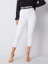 Фото #3 товара Женские джинсы  скинни с высокой посадкой укороченные белые Factory Price