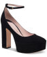 ფოტო #1 პროდუქტის Women's Gia Ankle-Strap Platform Dress Pumps