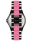 ფოტო #3 პროდუქტის Women's Analog Black Alloy with Pink Silicone Center Link Bracelet Watch, 40mm