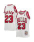 Фото #1 товара Big Boys Michael Jordan White Chicago Bulls 1997-98 Hardwood Classics Authentic Jersey