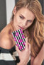 Фото #4 товара Чехол для смартфона Puro Glam Miami Stripes iPhone Xs / X (поцелуй)