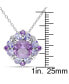 ფოტო #4 პროდუქტის Amethyst (1-7/8 ct. t.w.) & Tanzanite (1 ct. t.w.) 18" Pendant Necklace in Sterling Silver