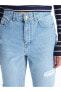 Фото #4 товара Jeans Mom Fit Yırtık Detaylı Kadın Jean Pantolon Pantolon