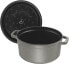 Фото #9 товара Staub 1102285 Casserole Dish Round with Lid 22 cm 2.6 L Matt Black Enamel Inside Pot, 26 cm