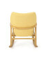 Benny Mid-Century Modern Tufted Rocking Chair with Accent Pillow