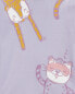 Baby 4-Piece Cat 100% Snug Fit Cotton Pajamas 6M