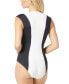 Фото #2 товара Women's Plunge One-Piece Swimsuit